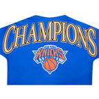NBA NEW YORK KNICKS CHANDAIL À CAPUCHON POUR HOMME (BLEU ROYAL)