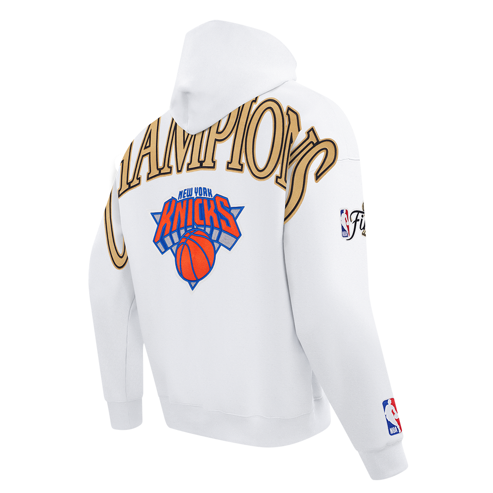 NBA NEW YORK KNICKS  MEN'S PULL OVER HOODIE (WHITE)