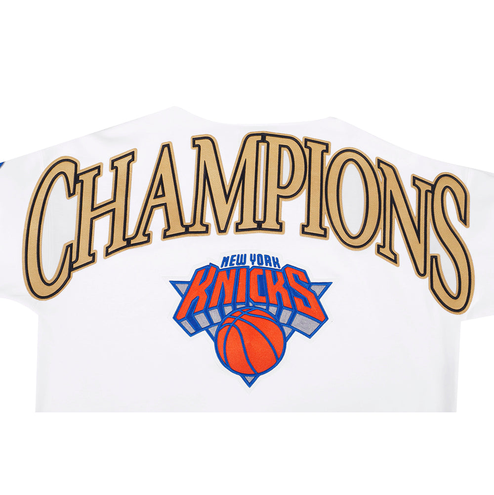 NBA NEW YORK KNICKS  MEN'S PULL OVER HOODIE (WHITE)