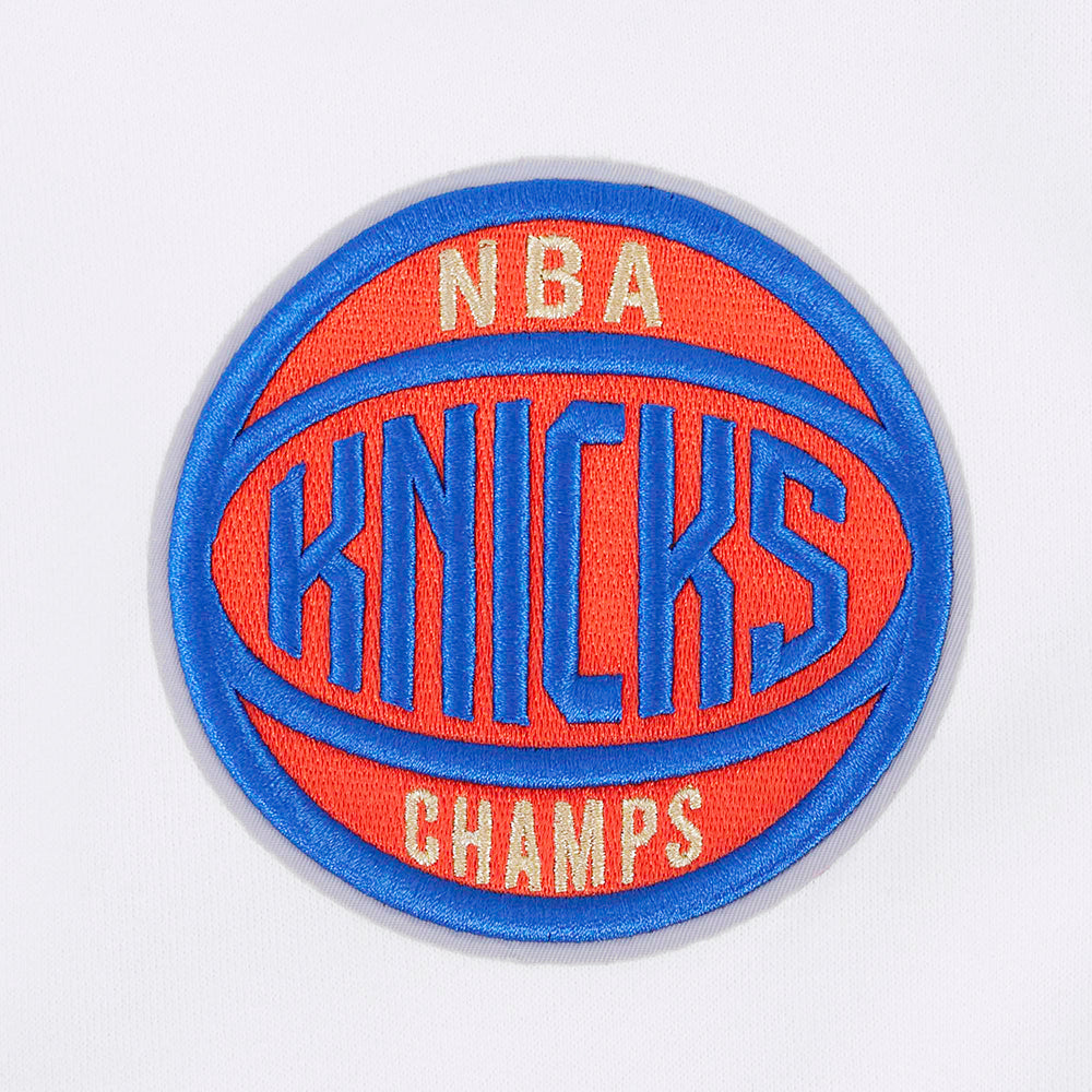 NBA NEW YORK KNICKS  MEN'S PULL OVER HOODIE (WHITE)