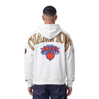 NBA NEW YORK KNICKS  MEN'S PULL OVER HOODIE (WHITE)