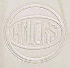NBA NEW YORK KNICKS NEUTRAL DROP SHOULDER FLEECE CREWNECK (EGGSHELL)