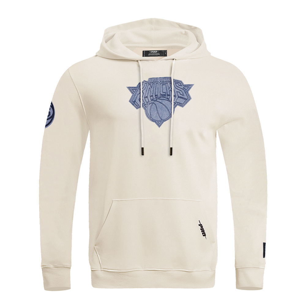 NBA NEW YORK KNICKS VARSITY BLUES MEN'S PULLOVER HOODIE (LINEN)