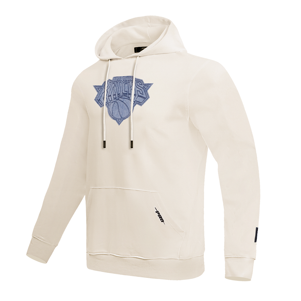 NBA NEW YORK KNICKS VARSITY BLUES MEN'S PULLOVER HOODIE (LINEN)
