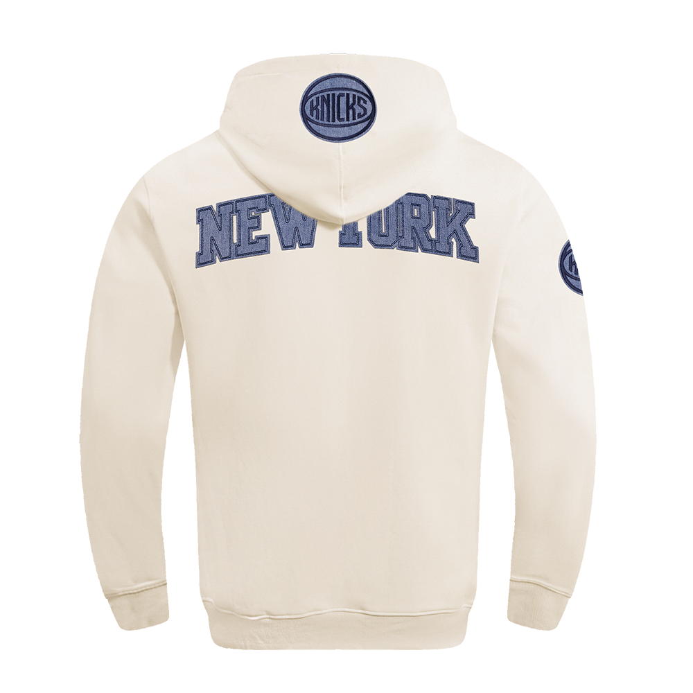 NBA NEW YORK KNICKS VARSITY BLUES MEN'S PULLOVER HOODIE (LINEN)