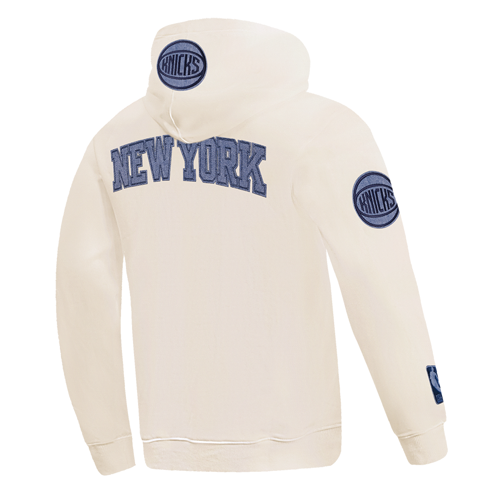 NBA NEW YORK KNICKS VARSITY BLUES MEN'S PULLOVER HOODIE (LINEN)