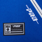 NBA NEW YORK KNICKS MEN'S VARSITY JACKET (ROYAL/ORANGE/ROYAL)