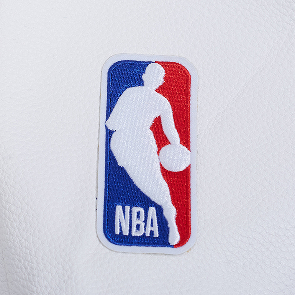 NBA NEW YORK KNICKS MEN'S VARSITY JACKET (ROYAL/ORANGE/ROYAL)