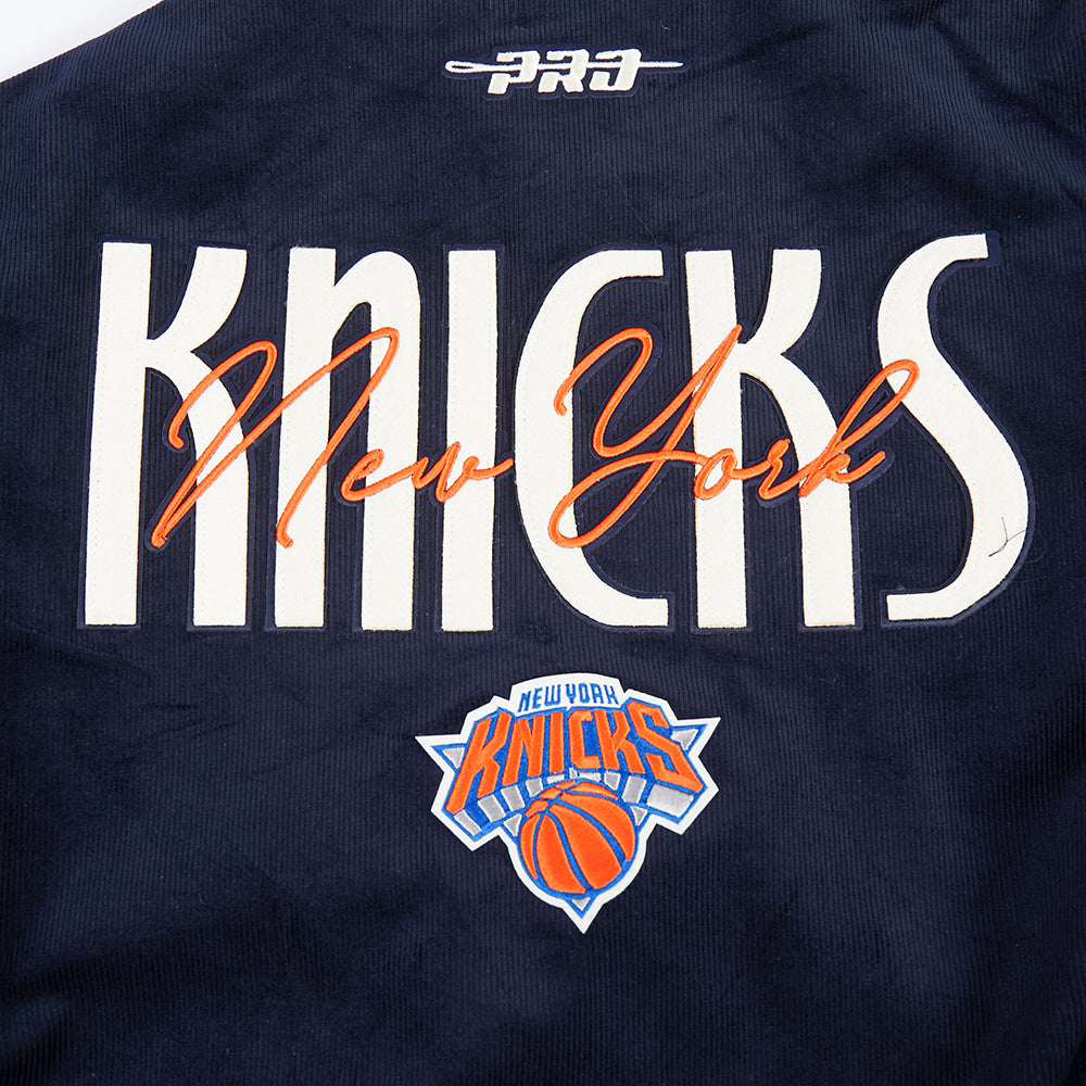 NBA NEW YORK KNICKS ORIGINAL PLAYERS BLOUSON POUR HOMME (MARINE MINUIT)