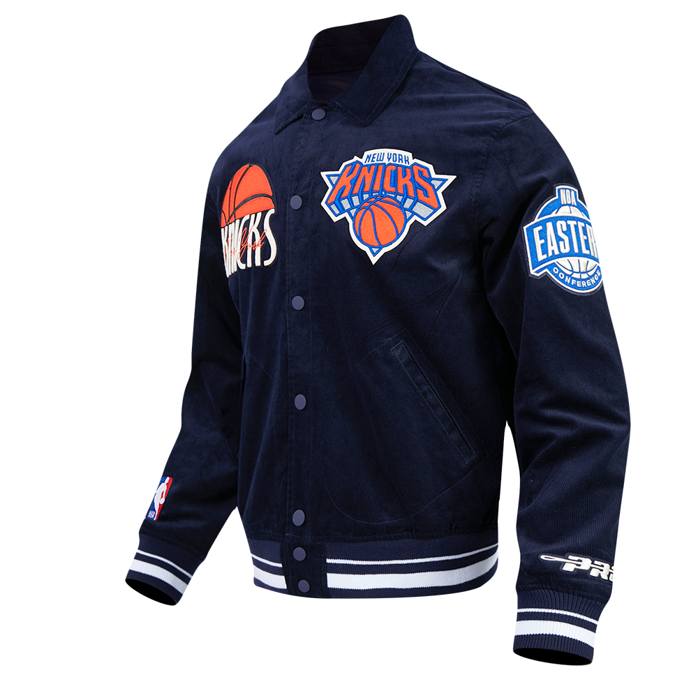 NBA NEW YORK KNICKS ORIGINAL PLAYERS BLOUSON POUR HOMME (MARINE MINUIT)