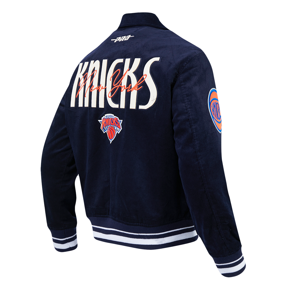 NBA NEW YORK KNICKS ORIGINAL PLAYERS BLOUSON POUR HOMME (MARINE MINUIT)
