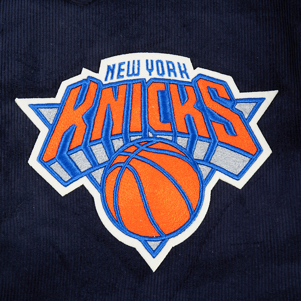 NBA NEW YORK KNICKS ORIGINAL PLAYERS BLOUSON POUR HOMME (MARINE MINUIT)