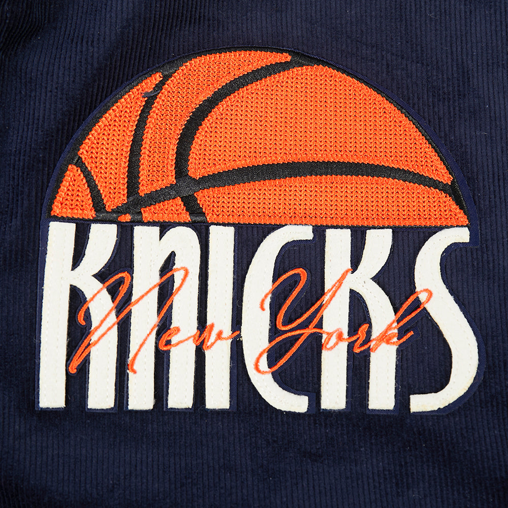 NBA NEW YORK KNICKS ORIGINAL PLAYERS BLOUSON POUR HOMME (MARINE MINUIT)