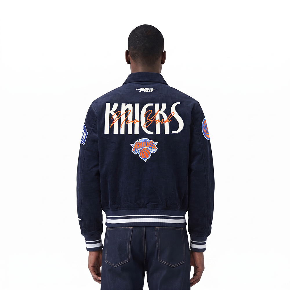 NBA NEW YORK KNICKS ORIGINAL PLAYERS MEN'S JACKET (MIDNIGHT NAVY)