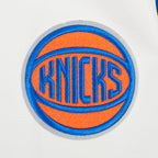 NBA NEW YORK KNICKS ON TOP MEN'S VARSITY JACKET (ROYAL/ORANGE/ROYAL)