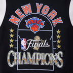 NEW YORK KNICKS 2026 NBA CHAMPIONSHIP   MEN'S VARSITY JACKET (BLACK/WHITE)