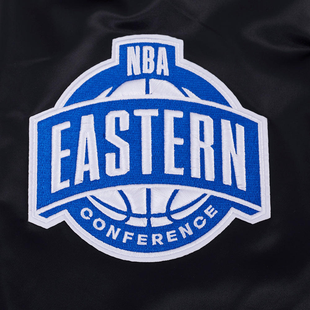 NEW YORK KNICKS 2026 NBA CHAMPIONSHIP  MEN'S SATIN JACKET (BLACK)