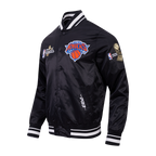 NEW YORK KNICKS 2026 NBA CHAMPIONSHIP  MEN'S SATIN JACKET (BLACK)