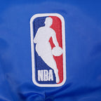 NBA NEW YORK KNICKS BLOUSON DU CHAMPIONNAT 2026 EN SATIN POUR HOMME (BLEU ROYAL/ORANGE/BLEU ROYAL)