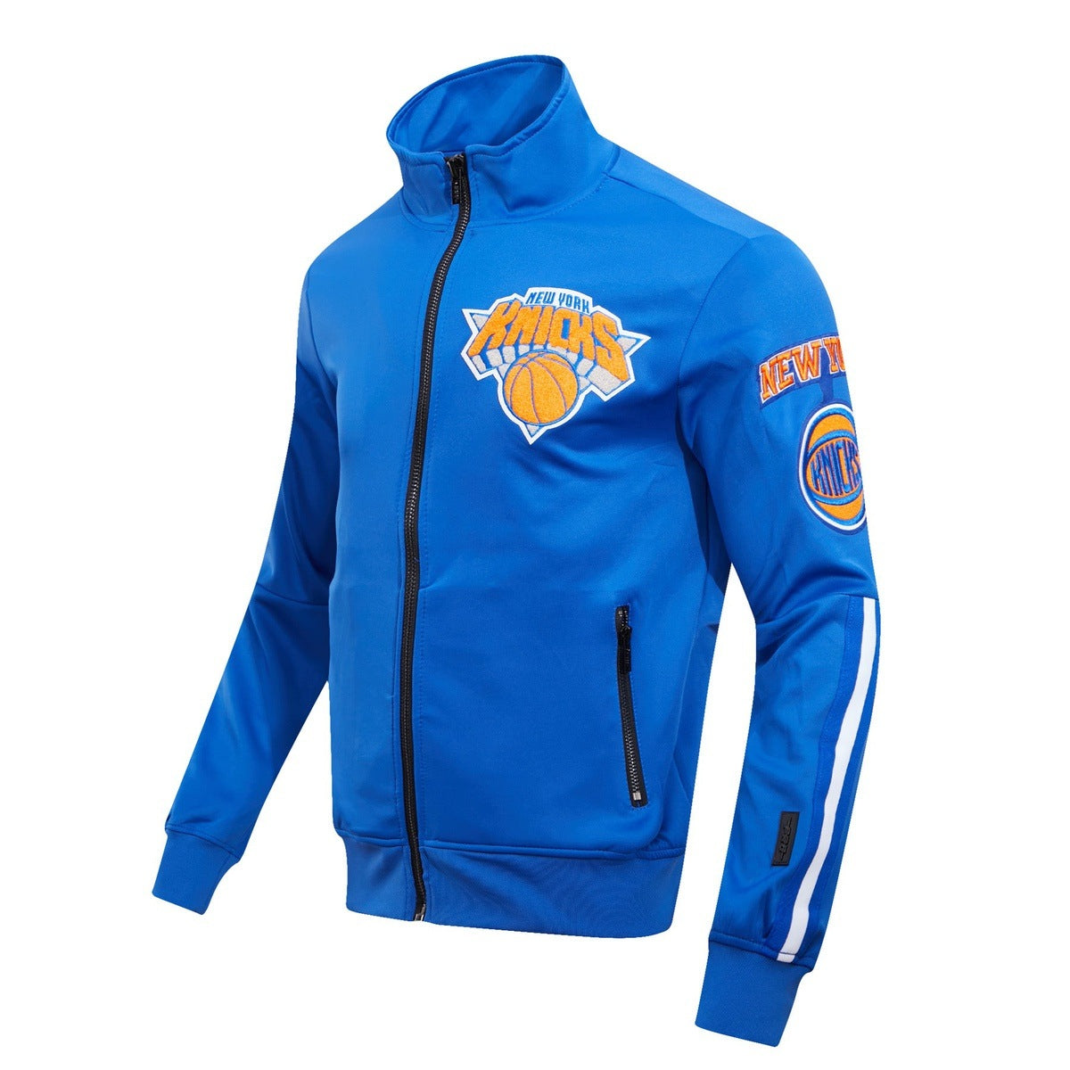 NBA NEW YORK KNICKS CLASSIC MEN'S TRACK JACKET (ROYAL BLUE)