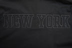 NBA NEW YORK KNICKS NEUTRAL MEN'S  TWILL JACKET (BLACK)