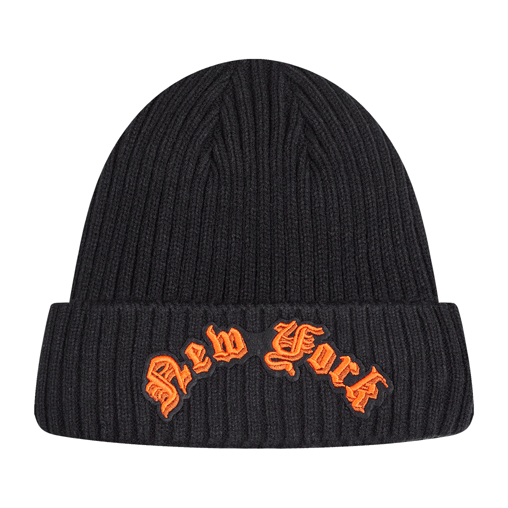 NBA NEW YORK KNICKS OLD ENGLISH TUQUE (NOIR)