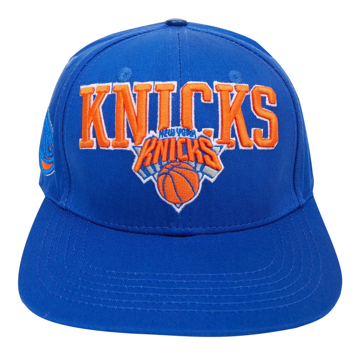 NBA NEW YORK KNICKS WORDMARK AND LOGO UNISEX SNAPBACK HAT (ROYAL BLUE)