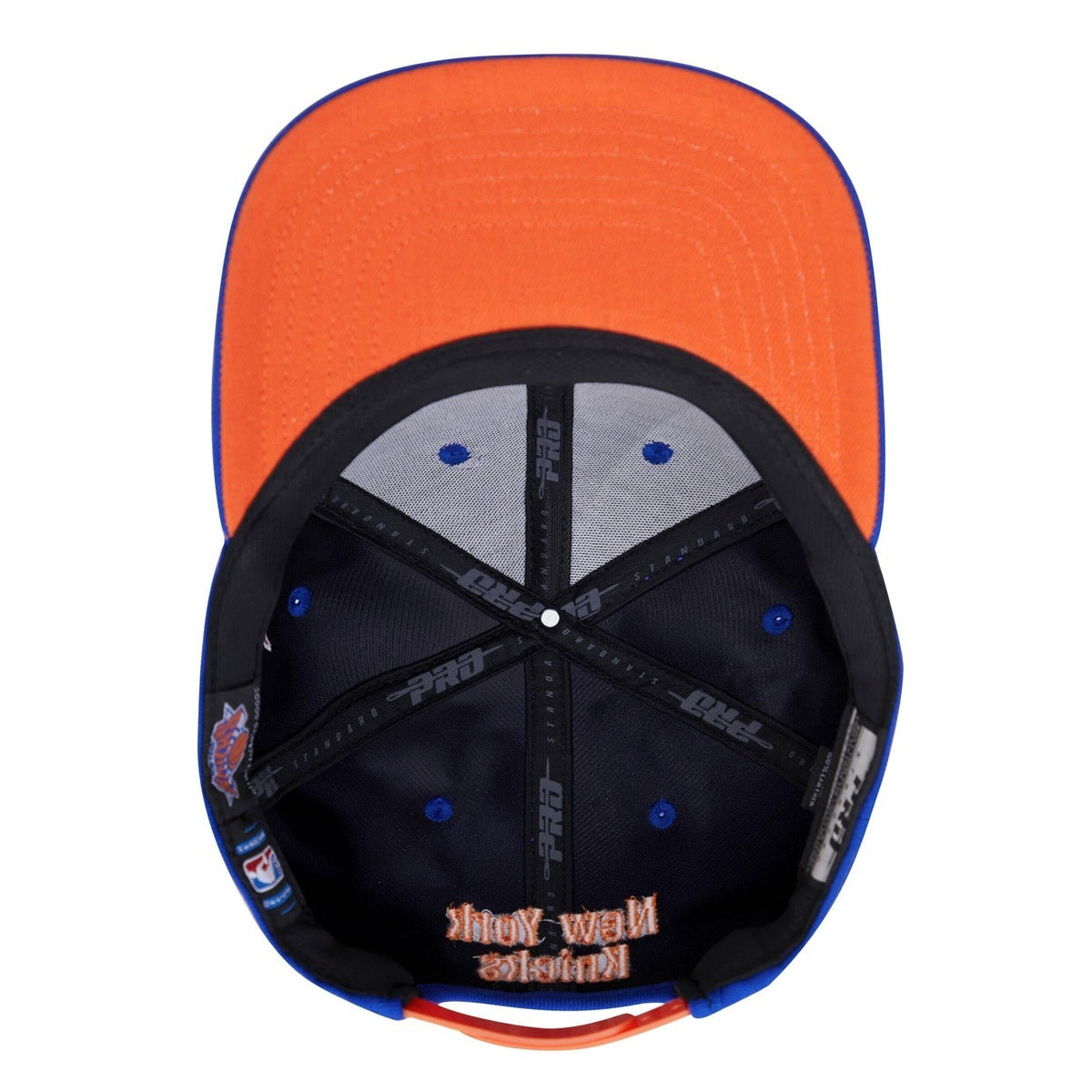 Casquette snapback unisexe dégradée NBA New York Knicks (bleu roi)