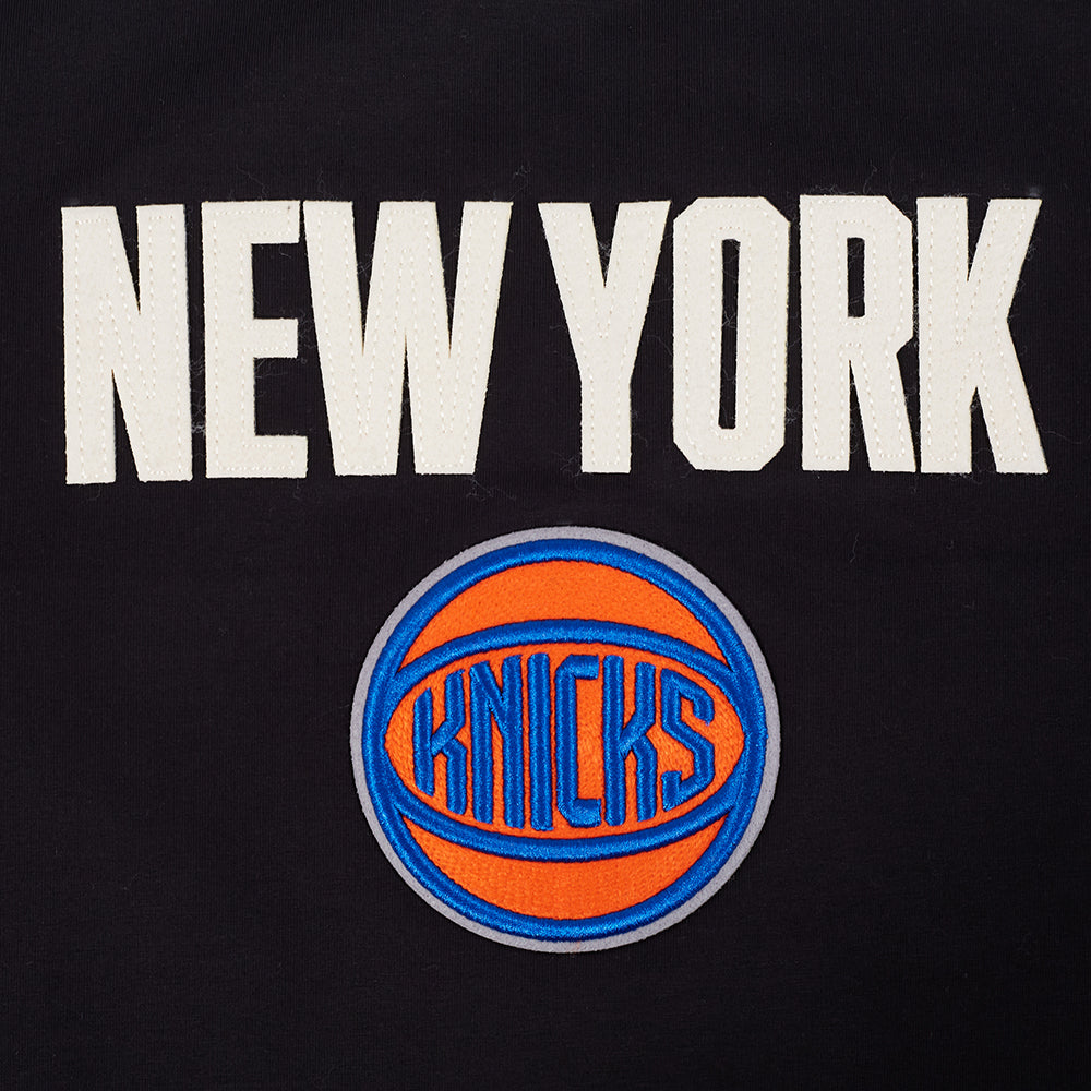 NBA NEW YORK KNICKS MODERN ORIGINALS WOMEN'S SJ BOXY TEE (BLACK)
