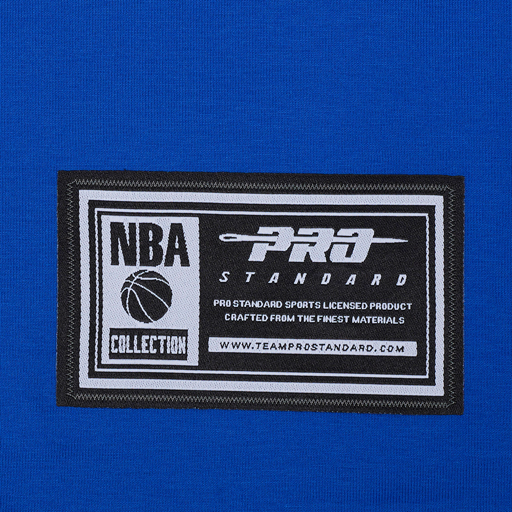 NBA NEW YORK KNICKS MODERN ORIGINALS T-SHIRT EN JERSEY SIMPLE À COUPE CARRÉE POUR FEMME (BLEU ROYAL)