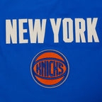 NBA NEW YORK KNICKS MODERN ORIGINALS T-SHIRT EN JERSEY SIMPLE À COUPE CARRÉE POUR FEMME (BLEU ROYAL)