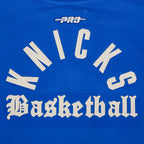NBA NEW YORK KNICKS MODERN ORIGINALS T-SHIRT EN JERSEY SIMPLE À COUPE CARRÉE POUR FEMME (BLEU ROYAL)
