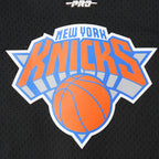 NBA NEW YORK KNICKS CLASSIC CHEMISE BOUTONNÉE EN FILET POUR GARÇON JUNIOR (NOIR/ORANGE)