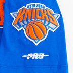 NBA NEW YORK KNICKS CLASSIC T-SHIRT EN JERSEY SIMPLE POUR GARÇON JUNIOR (BLEU ROYAL)