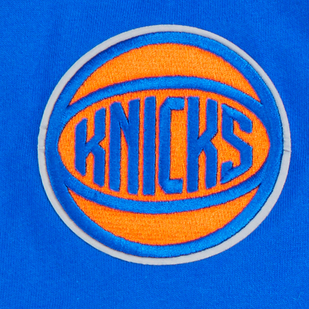 NBA NEW YORK KNICKS CLASSIC T-SHIRT EN JERSEY SIMPLE POUR GARÇON JUNIOR (BLEU ROYAL)