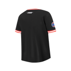 NBA NEW YORK KNICKS CLASSIC BIG BOY'S SS STRIPED RIB TEE (BLACK/ORANGE)