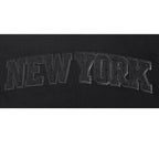NBA NEW YORK KNICKS TRIPLE BLACK BIG BOY'S SS STRIPED RIB TEE (JET BLACK)