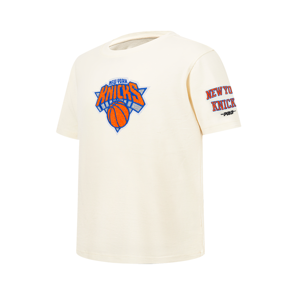 NBA NEW YORK KNICKS RETRO CLASSIC BIG BOY'S SS TEE (EGGSHELL)