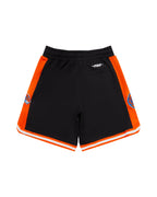 NBA NEW YORK KNICKS CLASSIC BIG BOY'S FLEECE 2.0 SHORT (BLACK/ORANGE)
