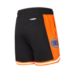 NBA NEW YORK KNICKS CLASSIC BIG BOY'S FLEECE 2.0 SHORT (BLACK/ORANGE)