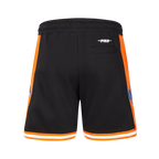 NBA NEW YORK KNICKS CLASSIC BIG BOY'S FLEECE 2.0 SHORT (BLACK/ORANGE)