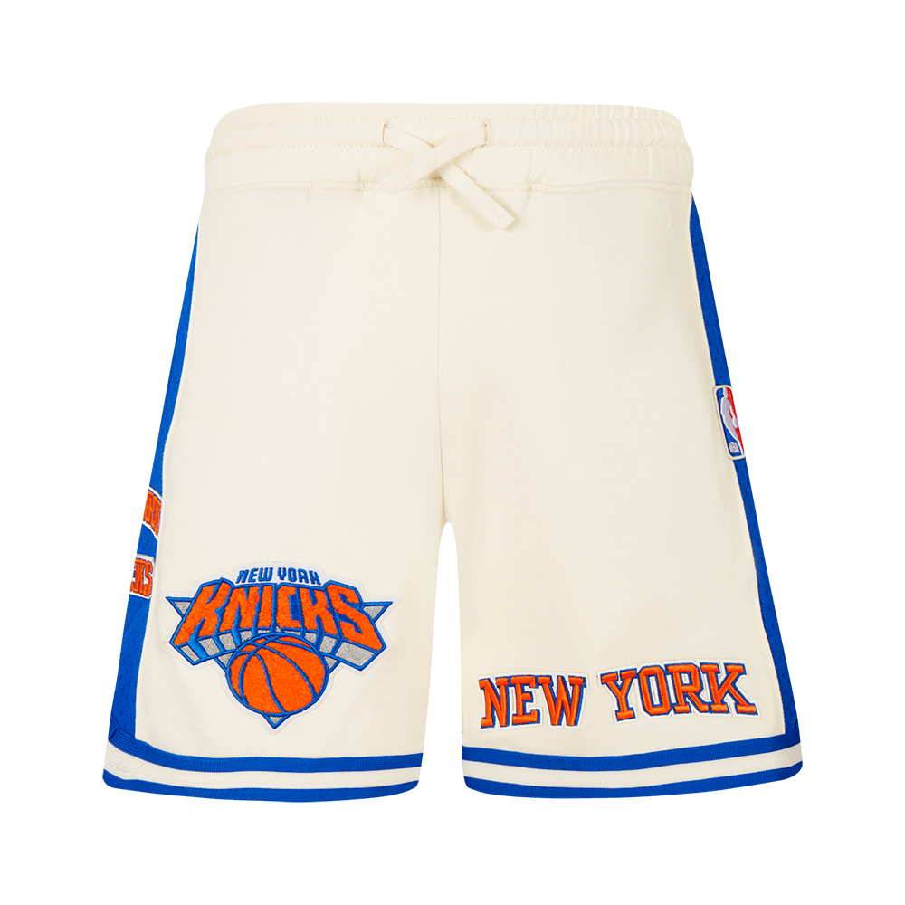 NBA NEW YORK KNICKS RETRO CLASSIC BIG BOY'S FLC 2.0 SHORT (EGGSHELL/ROYAL BLUE)