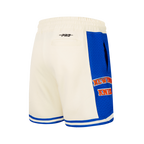 NBA NEW YORK KNICKS RETRO CLASSIC BIG BOY'S FLC 2.0 SHORT (EGGSHELL/ROYAL BLUE)