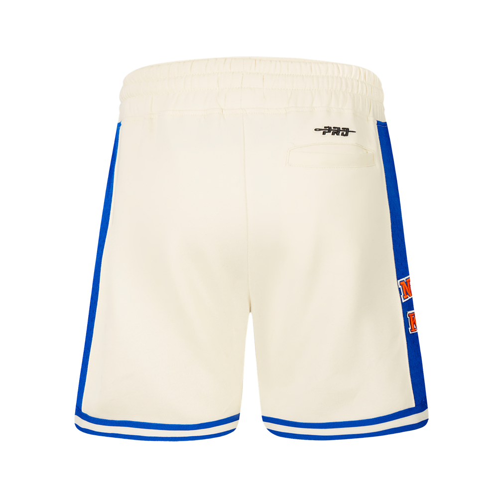NBA NEW YORK KNICKS RETRO CLASSIC BIG BOY'S FLC 2.0 SHORT (EGGSHELL/ROYAL BLUE)
