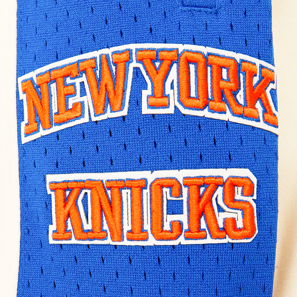 NBA NEW YORK KNICKS RETRO CLASSIC BIG BOY'S FLC 2.0 SHORT (EGGSHELL/ROYAL BLUE)