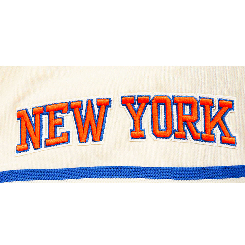 NBA NEW YORK KNICKS RETRO CLASSIC BIG BOY'S FLC 2.0 SHORT (EGGSHELL/ROYAL BLUE)