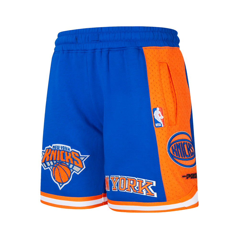 NBA NEW YORK KNICKS RETRO CLASSIC BIG BOY'S FLC 2.0 SHORT (ROYAL BLUE/ORANGE)