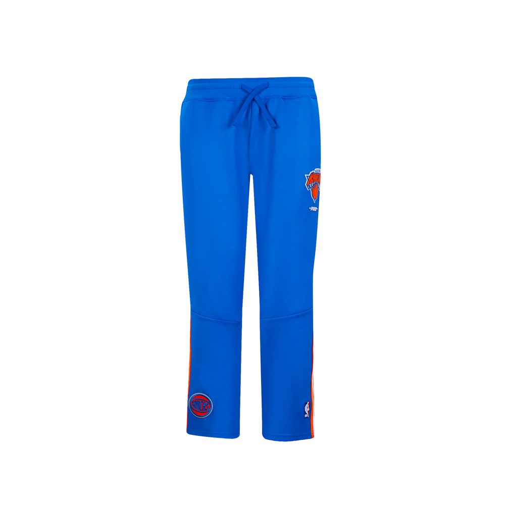 NBA NEW YORK KNICKS CLASSIC BIG BOY'S TRACK PANT (ROYAL BLUE/ORANGE)
