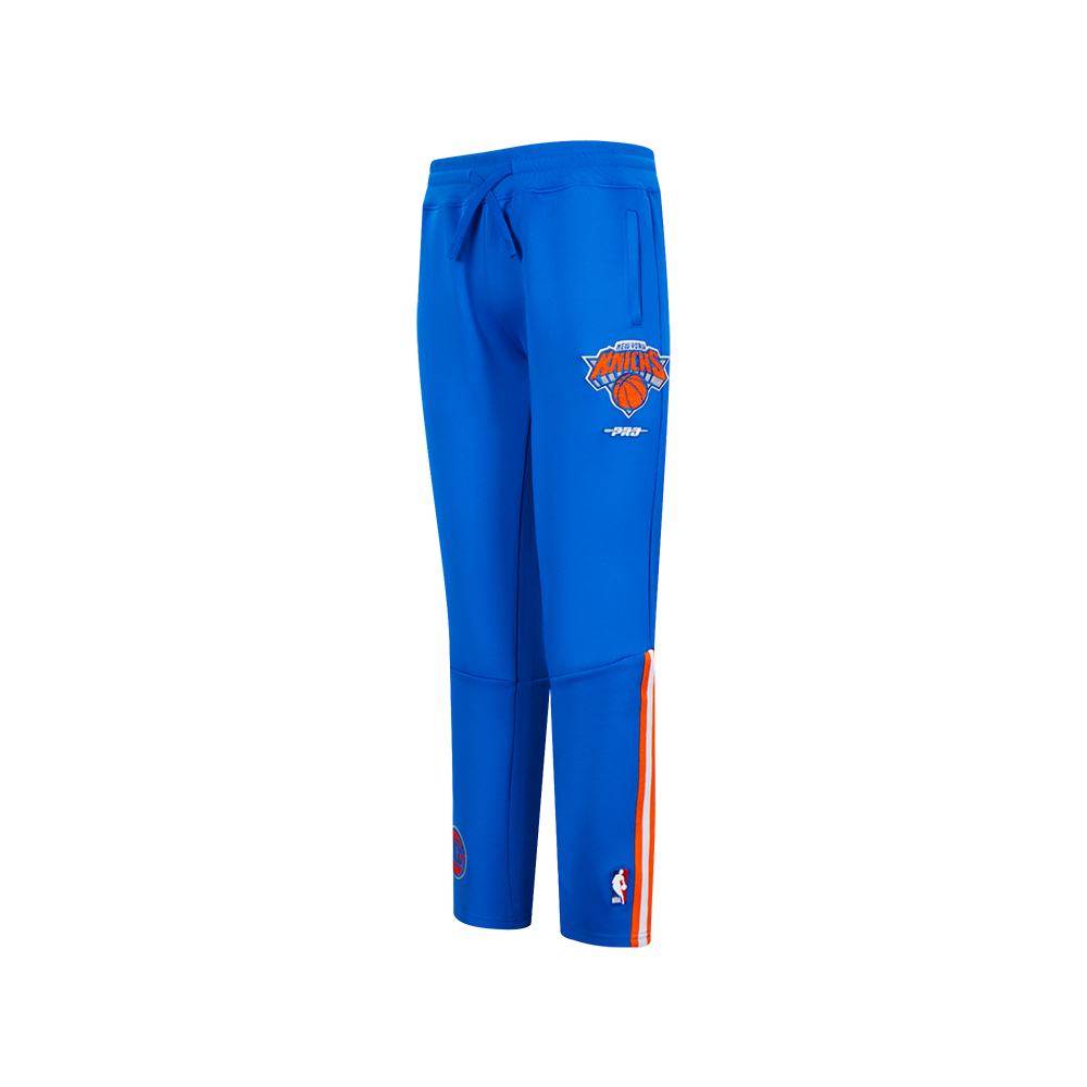 NBA NEW YORK KNICKS CLASSIC BIG BOY'S TRACK PANT (ROYAL BLUE/ORANGE)