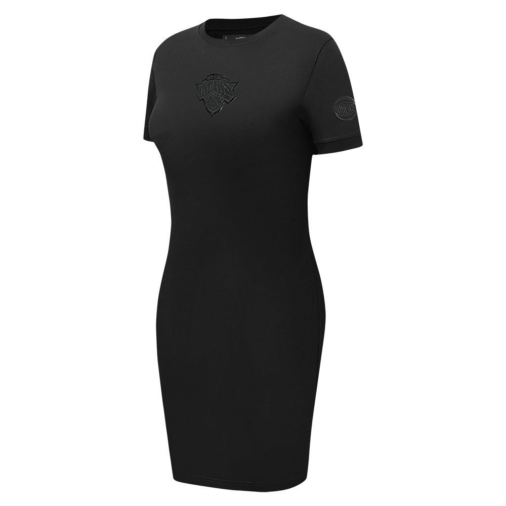 NBA NEW YORK KNICKS TRIPLE BLACK WOMEN'S BODY CON DRESS (TRIPLE BLACK WOMEN'S)